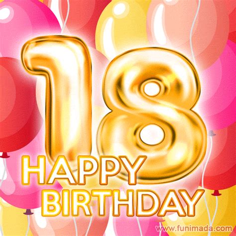 {31 } Happy 18th Birthday  Animated Birthday  Images