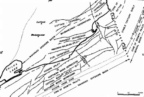 Tectonic Map Of Mahanadi Basins Showing Several Horst And Graben Download Scientific