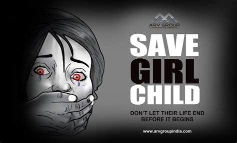 Care About Them Save Girl Child Children Sketch Poster Drawing