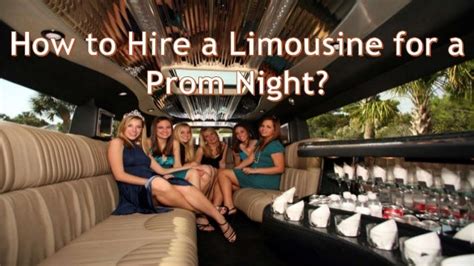 How To Hire A Limousine For A Prom Night