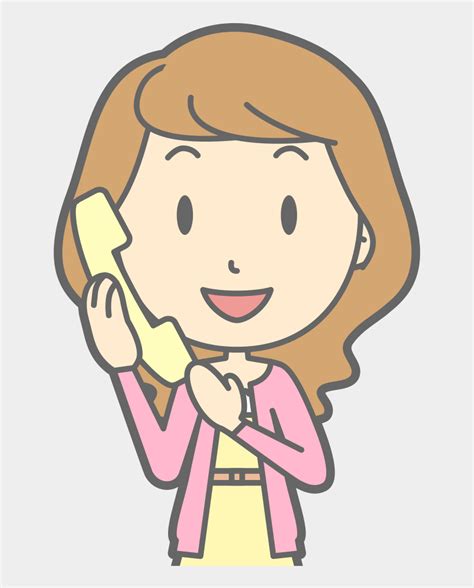 Woman Using Telephone Girl On Phone Clipart Cliparts And Cartoons Jingfm