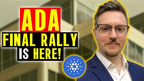 Ada Cardano Price New Today The Final Rally Before Hard Fork Is Here