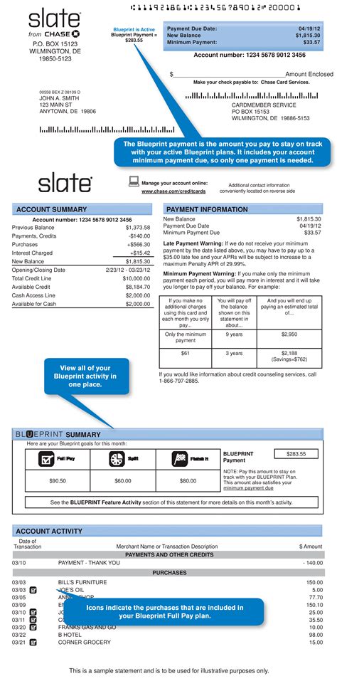 Chase Statement Template Web To See, Save Or Print A Statement, Choose