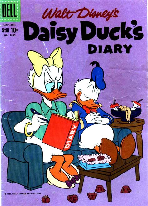 daisy duck s diary four color v2 1055 carl barks art pencil ink
