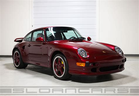 1997 Porsche 993 Turbo S Arena Red 7085 Miles Sloan Cars