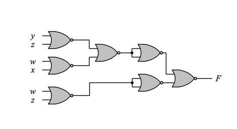 Digital Logic How Can We Convert Multi Input Nor Gate Diagram To A 2