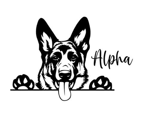 Stickers Labels And Tags Paper German Shepherd Sticker Dog Decal