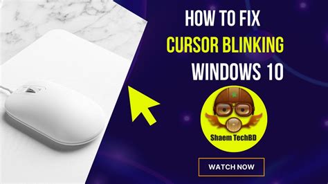 How To Fix Cursor Blinking Windows 10 Youtube