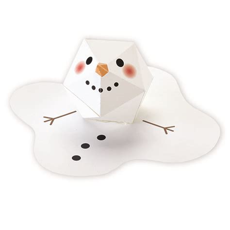 Melting Snowman Holiday Templates Astrobrights