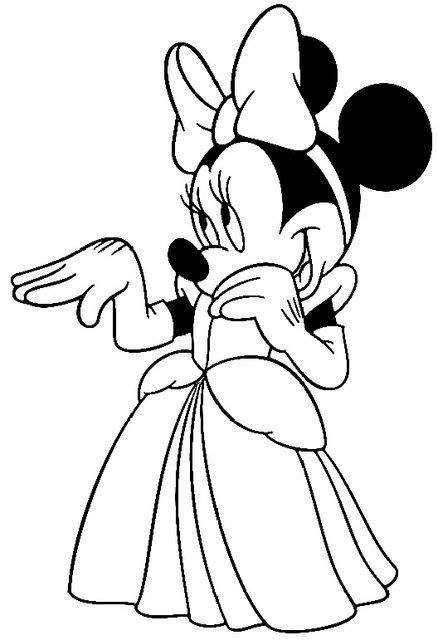 The color which could be combines in the minnie coloring pages will make the kids especially girls more interested. Minnie as Cinderella by disneyologist, via Flickr | Riscos ...