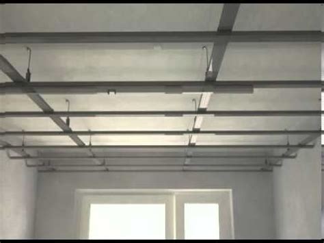 An evenly popular false ceiling material is the gypsum false ceiling. gypsum board instalation - YouTube