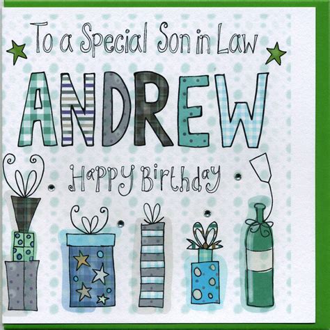 5 out of 5 stars. Personalised Son In Law Birthday Card By Claire Sowden ...