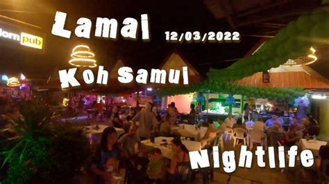 Lamai Nightlife Lots Of Bars And Happy People Koh Samui Thailand
