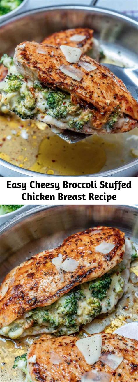 Place cubed chicken into the bottom of the 9 x 13. Easy Cheesy Broccoli Stuffed Chicken Breast Recipe - Mom ...