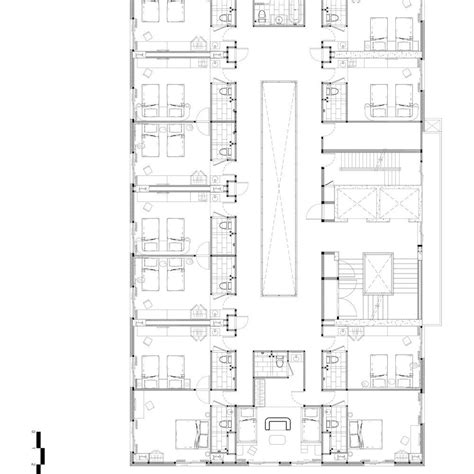 Hotel Room Floor Plan Attached Toilet And Furniture Design Are Given In This Autocad Dwg