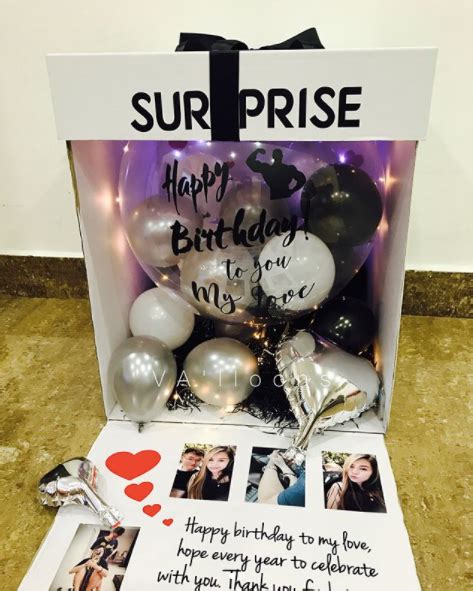 Happy Birthday Surprise Led Balloon Box Tr Malaysias Leading
