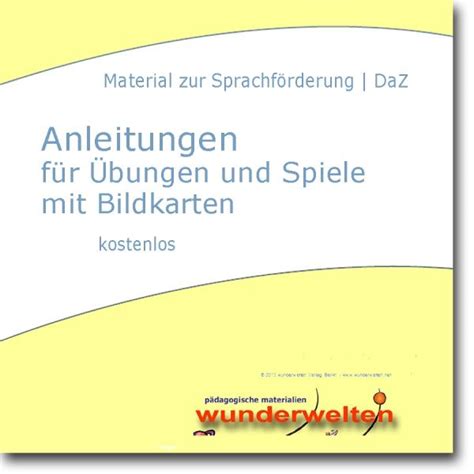 Gesamtpaket bildkarten für sprachförderung & daz Sprachförderung 1 Klasse Bildkarten Klein Kostenlos ...