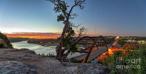 Austin 360 Bridge At Sunrise Pano 2 Photograph By Bee Creek Photography