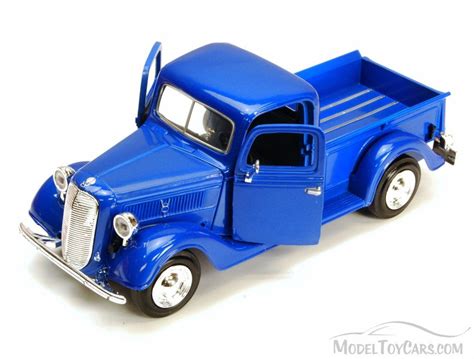 This cute toy makes a wonderful gentle sound that will delight and. 1937 Ford Pick-up Truck, Blue - Showcasts 73233 - 1/24 ...