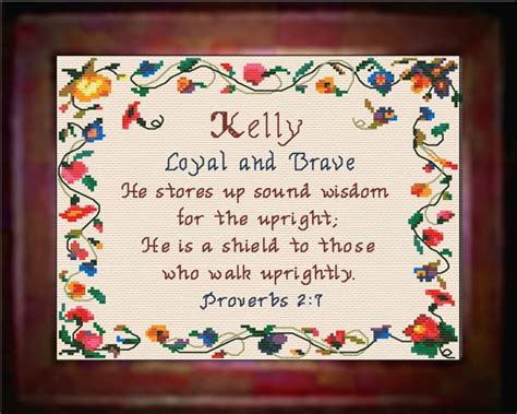 Name Blessings Kelly Personalized Names With Meanings And Bible Verses