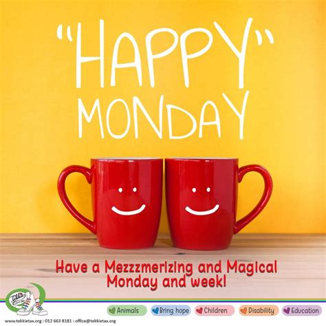 We Hope You Had A Great Weekend And That You Are Ready For The New Week