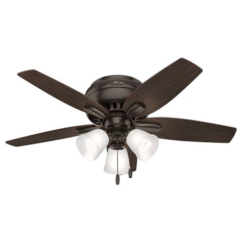 Add a light fixture to this adaptable ceiling fan and bring a warm glow to your favorite spaces (light fixtures sold separately). Hunter 42-Inch Premier Bronze Ceiling Fan with Light ...