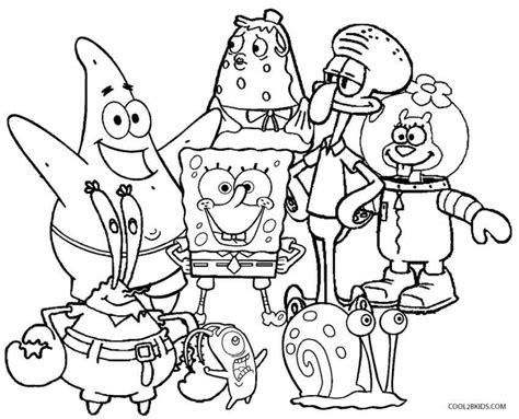 Free Printable Spongebob Coloring Page 170 Svg File For Silhouette