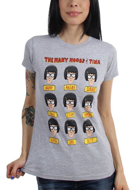 Bob S Burgers Bob S Burgers T Shirt Moods Of Tina Womens