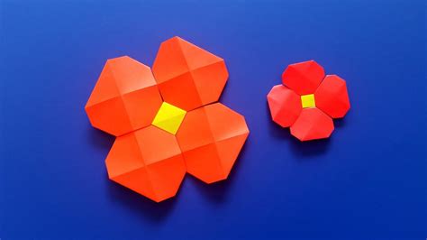 Very Easy Origami Flower With Origami Pixels Paper