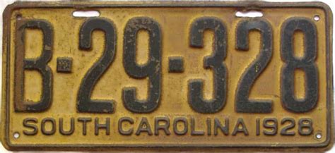 1928 South Carolina (#14456) for sale - The Tag Dr. Store