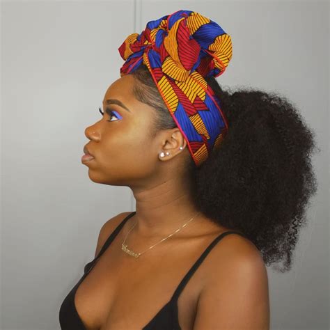 Everyday hairstyles will be now easier with step by step hair tutorials. Chev B. on Instagram: "Shortie headwrap "tinashe" from ...
