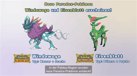 Pokémon Karmesin Und Purpur Neue Paradox Pokémon Vorgestellt Und