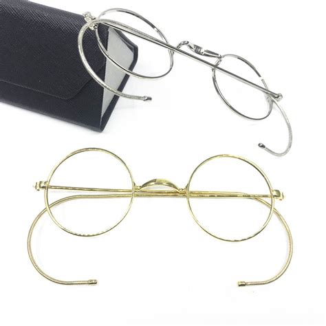Vintage Round Antique Wire Rim Reading Glasses Full Rim 50 75 1 125 150 175 200 225 250