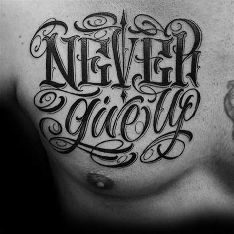 60 Typography Tattoos For Men Word Font Design Ink Ideas