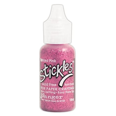 Stickles Glitter Glue Tickled Pink By Ranger For Scrapbooks Cards