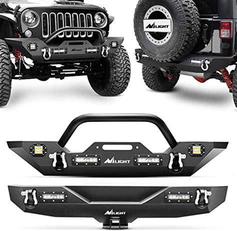 Nilight Front Rear Combo Compatible For 2007 2018 Jeep