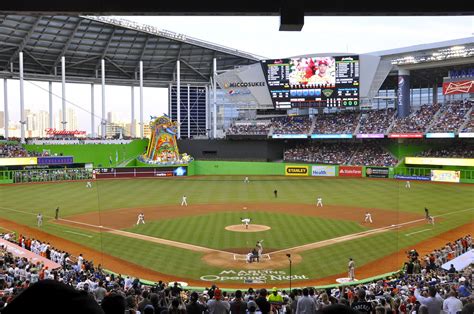 Marlins First Pitch At Marlins Park March 4 2012 Flickr