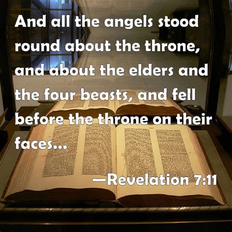 Revelation 711 And All The Angels Stood Round About The Throne And