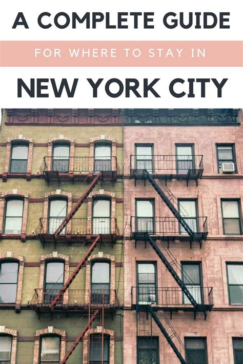 The One Stop Guide For Where To Stay In New York City Visit New York