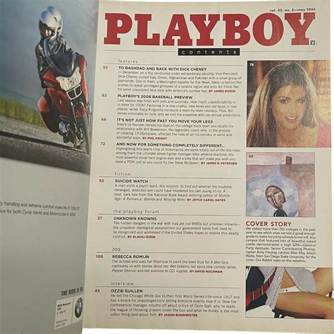 Playboy Magazine May Alison Waite Nude Rebecca Romijn Ozzie