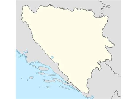 Slijepa Karta Bosne I Hercegovine Politicka Karta Bosna Bosna I