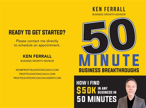 50 Minute Business Breakthroughs by Ken Ferrall : $4.03 : TheBookPatch.com