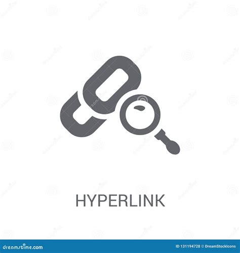 Hyperlink Icon Trendy Hyperlink Logo Concept On White Background From
