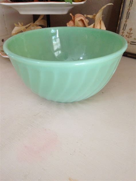 Vintage Fire King Jadeite Large Mixing Bowl By ClassicClutter