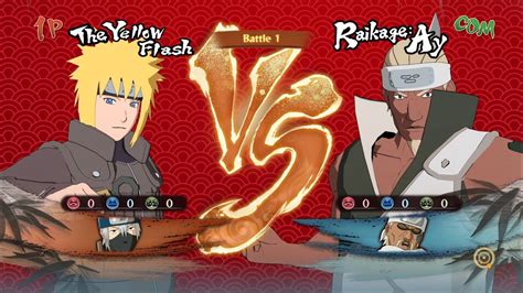 Minato Vs Raikage And Killer Bee Custom Mod Gameplay X Naruto Ninja