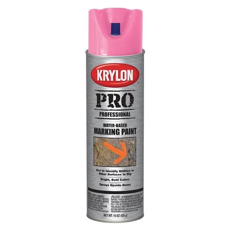 Krylon Satin Fluorescent Hot Pink Fluorescent Spray Paint Net Wt 15