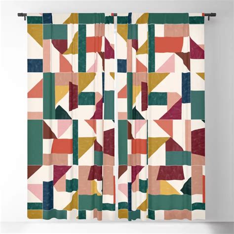 Buy Tangram Wall Tiles 01 Society6 Pattern Blackout Curtains By