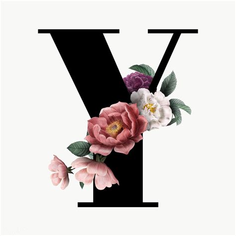 Download 54 royalty free letter y words and . Classic and elegant floral alphabet font letter Y transparent png ...