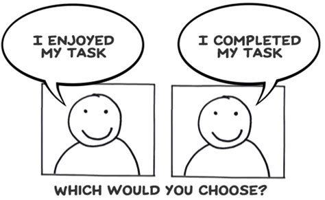 Task Completion Or Enjoyment