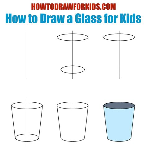 How To Draw A Glass For Kids How To Draw For Kids